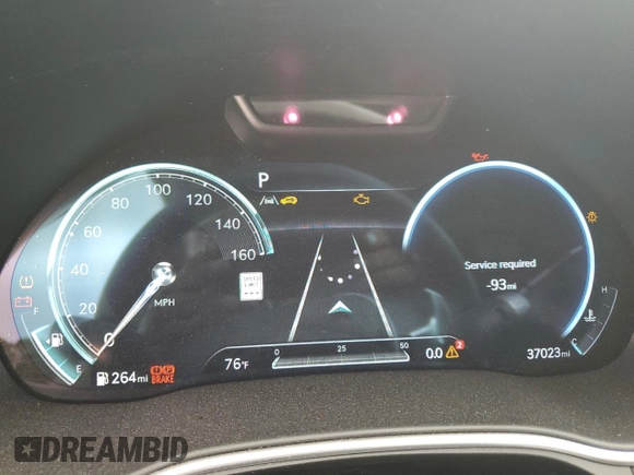 2022 Genesis GV80 Advanced Plus with VIN KMUHCESC4NU101411, listed as a Copart auction lot 77366134 with 37,023 mi miles and Salvage title. Bid and sale history available at DreamBid. Image 9.