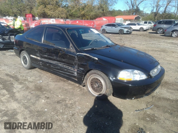 1998 Honda Civic DX with VIN 1HGEJ6122WL069075, listed as a IAAI auction lot 40932423 with 125,277 mi miles. Bid and sale history available at carsss.com. Image 1.
