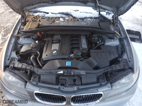 2011 BMW 1 Series 128i with VIN WBAUN1C55BVH83600, listed as a Copart auction lot 86176344 with 0 mi miles and Salvage Title. Bid and sale history available at carsss.com. Image 13.