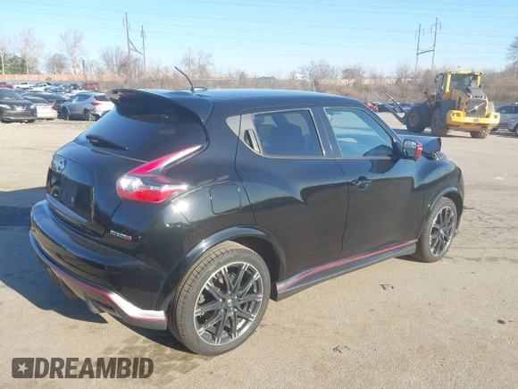 2015 Nissan Juke SV with VIN JN8AF5MV6FT565998, listed as a IAAI auction lot 41773062 with 153,208 mi miles. Bid and sale history available at carsss.com. Image 17.