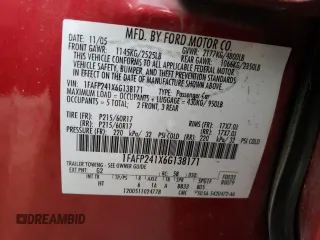 2006 Ford Five Hundred SEL with VIN 1FAFP241X6G138171, listed as a Copart auction lot 78284204 with 112,912 mi miles and Salvage Title. Bid and sale history available at carsss.com. Image 14.