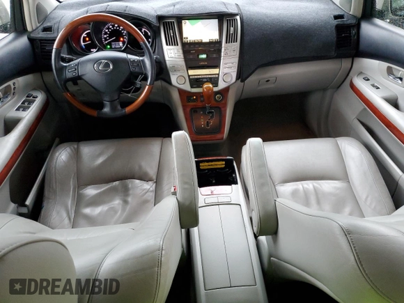 2008 Lexus RX 400h with VIN JTJGW31U582006809, listed as a Copart auction lot 48992435 with 145,563 mi miles and Salvage Title. Bid and sale history available at DreamBid. Image 8.