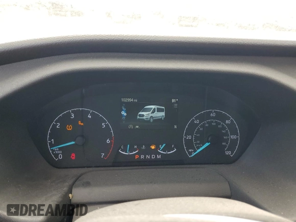 2020 Ford Transit Passenger XL with VIN 1FBVU4XG4LKB19039, listed as a Copart auction lot 60059294 with 102,994 mi miles and Salvage Title. Bid and sale history available at DreamBid. Image 9.