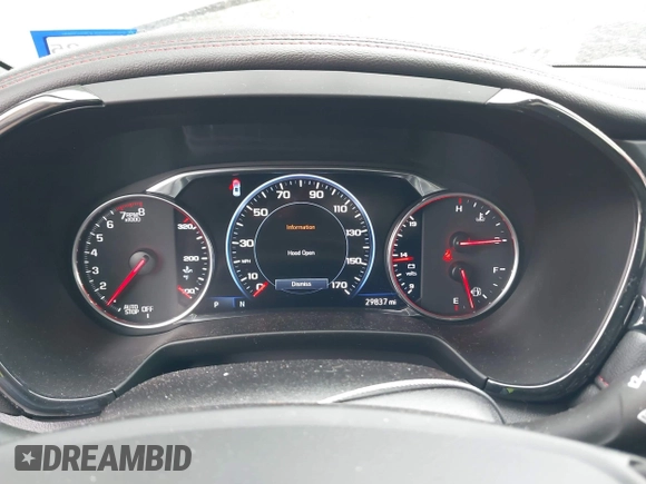2022 Chevrolet Blazer RS with VIN 3GNKBERS7NS176667, listed as a IAAI auction lot 41935429 with 29,837 mi miles and . Bid and sale history available at DreamBid. Image 7.