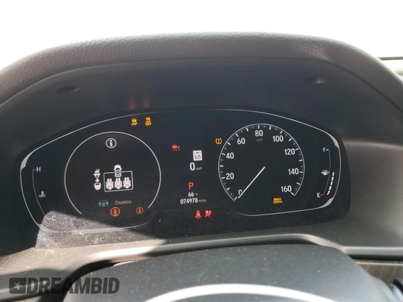 2021 Honda Accord Touring with VIN 1HGCV2F93MA020051, listed as a Copart auction lot 55261215 with 74,978 mi miles and Salvage title. Bid and sale history available at DreamBid. Image 9.