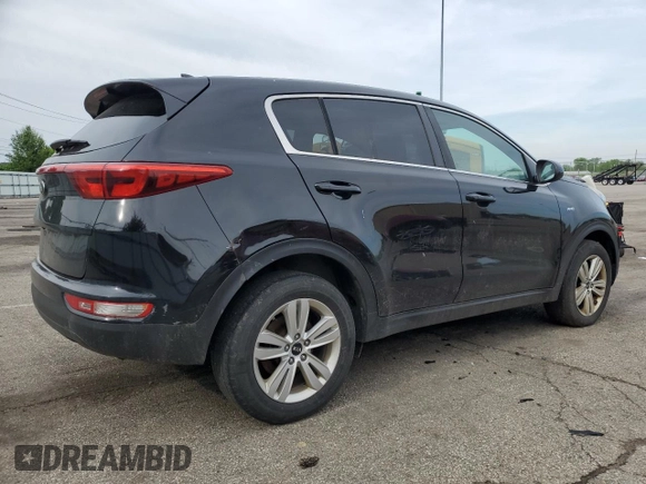 2017 Kia Sportage LX with VIN KNDPMCAC9H7195371, listed as a Copart auction lot 55779495 with 178,060 mi miles and Clean Title. Bid and sale history available at DreamBid. Image 3.