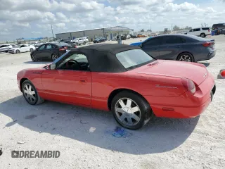 2002 Ford Thunderbird Hardtop Premium with VIN 1FAHP60A22Y130205, listed as a Copart auction lot 45902465 with 57,571 mi miles and Salvage Title. Bid and sale history available at DreamBid. Image 2.