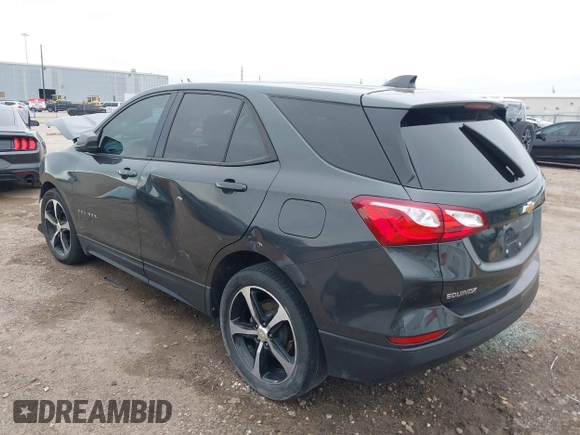 2020 Chevrolet Equinox LS with VIN 3GNAXHEV7LS614583, listed as a IAAI auction lot 41559289 with 75,596 mi miles. Bid and sale history available at carsss.com. Image 3.