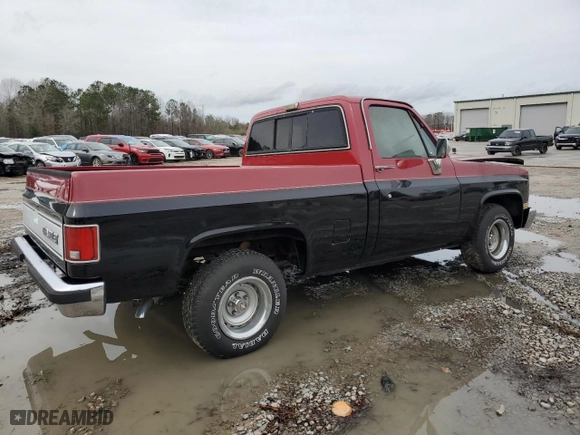 1986 Chevrolet Pickup with VIN 1GCDC14H3GF390811, listed as a Copart auction lot 44913565 with 0 mi miles and Salvage Title. Bid and sale history available at carsss.com. Image 3.