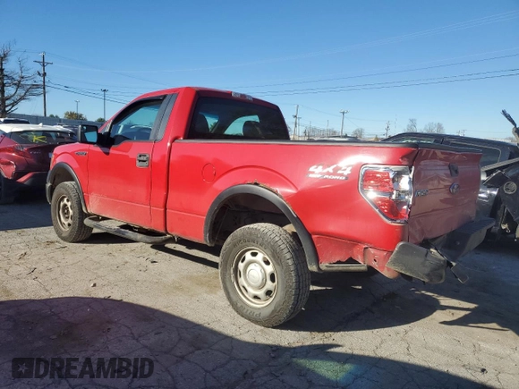 2013 Ford F-150 XL with VIN 1FTMF1EMXDKD87815, listed as a Copart auction lot 80028764 with 218,969 mi miles and Salvage Title. Bid and sale history available at carsss.com. Image 2.