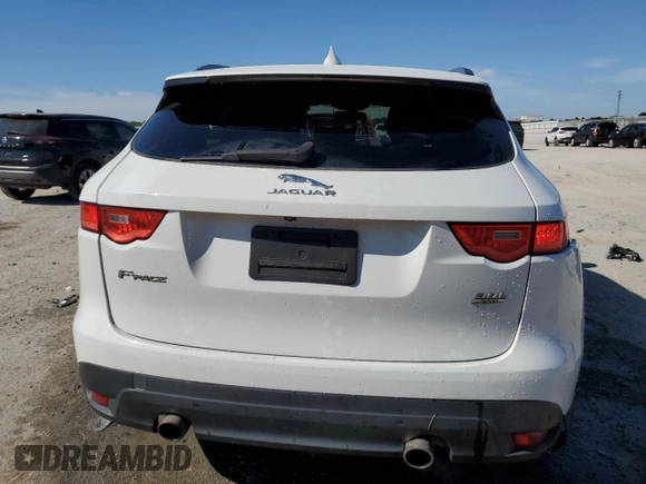 2018 Jaguar F-Pace 30t Premium with VIN SADCJ2GX3JA328201, listed as a Copart auction lot 50598965 with 115,435 mi miles and Salvage Title. Bid and sale history available at DreamBid. Image 6.