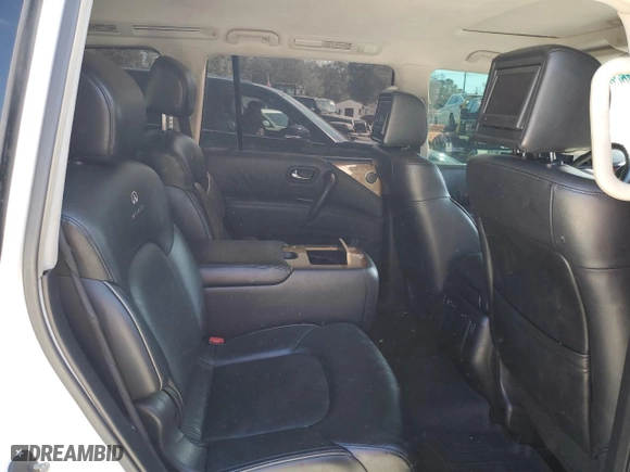 2012 Infiniti QX56 7-passenger with VIN JN8AZ2NF7C9516783, listed as a Copart auction lot 45446085 with 123,981 mi miles and Salvage Title. Bid and sale history available at carsss.com. Image 11.