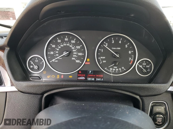 2015 BMW 3 Series 328i xDrive with VIN WBA3B5C51FP653350, listed as a Copart auction lot 42769805 with 189,146 mi miles and Salvage Title. Bid and sale history available at carsss.com. Image 9.