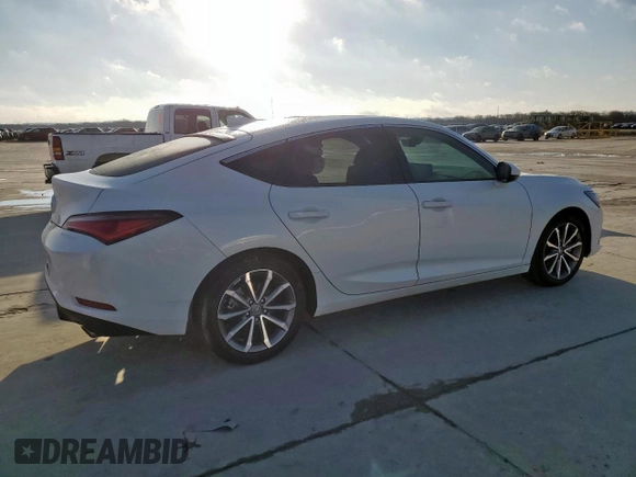 2025 Acura Integra with VIN 19UDE4H22SA001665, listed as a Copart auction lot 46702875 with 6,408 mi miles and Salvage Title. Bid and sale history available at DreamBid. Image 3.