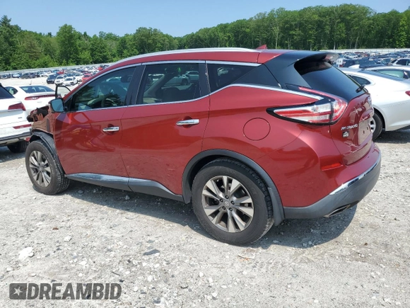 2015 Nissan Murano SL z VIN 5N1AZ2MH5FN229061, wystawiony jako Copart lot #60407145 z przebiegiem 62 908 mil mil oraz Czysty tytuł • Clean title. Historia ofert i sprzedaży dostępna na DreamBid. Obrazek 2.