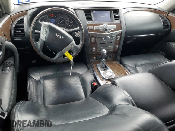 2017 Infiniti QX80 with VIN JN8AZ2ND9H9831199, listed as a Copart auction lot 70854654 with 142,994 mi miles and Salvage Title. Bid and sale history available at carsss.com. Image 8.