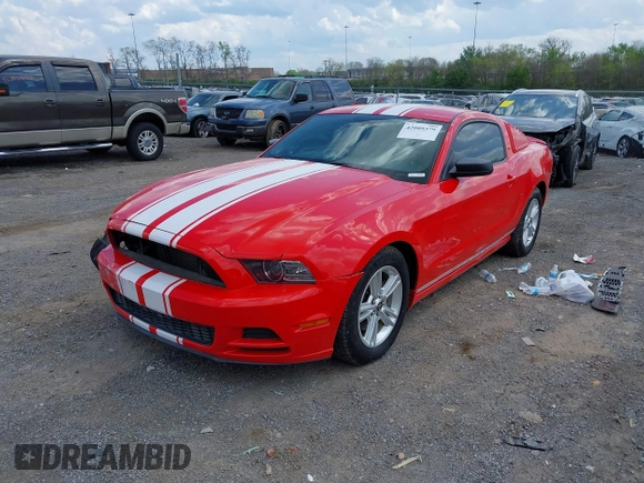 2014 Ford Mustang V6 with VIN 1ZVBP8AMXE5223660, listed as a IAAI auction lot 42009379 with 83,329 mi miles. Bid and sale history available at carsss.com. Image 17.