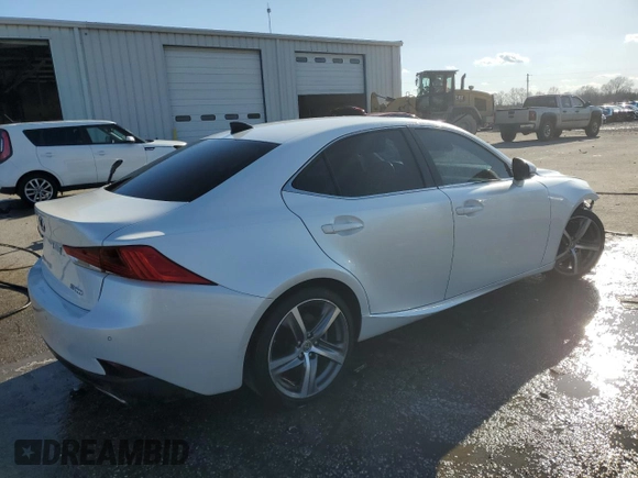 2019 Lexus IS with VIN JTHBA1D26K5090654, listed as a Copart auction lot 47735505 with 54,507 mi miles and Salvage Title. Bid and sale history available at carsss.com. Image 3.