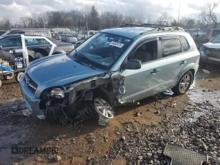 2009 Hyundai Tucson GLS with VIN KM8JM12B39U934300, listed as a Copart auction lot 44502475 with 158,024 mi miles and Salvage Title. Bid and sale history available at carsss.com. Image 1.