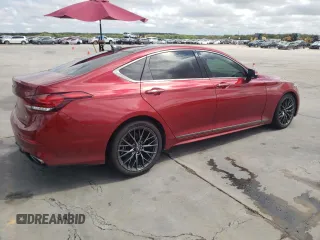 2020 Genesis G80 3.8L with VIN KMTFN4JE3LU328976, listed as a Copart auction lot 72466034 with 35,881 mi miles and Salvage Title. Bid and sale history available at carsss.com. Image 3.