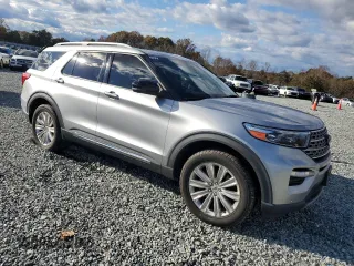 2021 Ford Explorer Limited with VIN 1FM5K8FW3MNA05482, listed as a Copart auction lot 80943644 with 63,600 mi miles and Salvage Title. Bid and sale history available at carsss.com. Image 4.