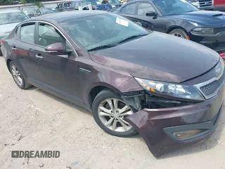 2013 Kia Optima EX z VIN 5XXGN4A74DG251627, wystawiony jako IAAI lot #42280588 z przebiegiem Nie podano mil oraz . Historia ofert i sprzedaży dostępna na DreamBid. Obrazek 1.