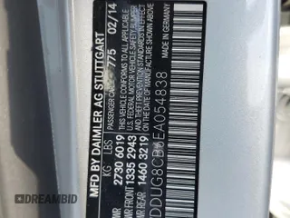 2014 Mercedes-Benz S 550 z VIN WDDUG8CB6EA054838, wystawiony jako Copart lot #56776565 z przebiegiem 49 177 mil mil oraz Szkody całkowita. Historia ofert i sprzedaży dostępna na DreamBid. Obrazek 12.
