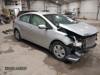 2017 Kia Forte LX with VIN 3KPFK4A78HE141215, listed as a IAAI auction lot 41859046 with 146,810 mi miles. Bid and sale history available at carsss.com. Image 1.