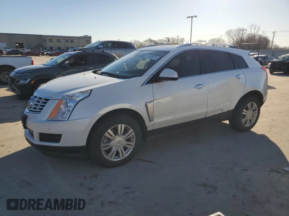 2015 Cadillac SRX Luxury Collection with VIN 3GYFNBE32FS567736, listed as a Copart auction lot 47040975 with 132,936 mi miles and Salvage Title. Bid and sale history available at carsss.com. Image 1.