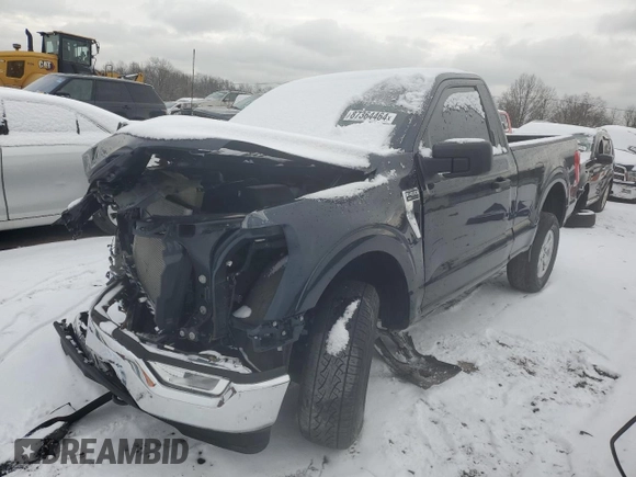 2022 Ford F-150 XL with VIN 1FTMF1E52NKE58502, listed as a Copart auction lot 87364464 with Not Provided miles and Salvage Title. Bid and sale history available at DreamBid. Image 1.