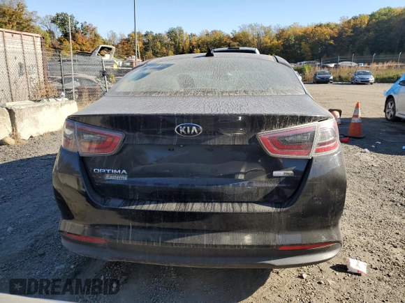 2014 Kia Optima Hybrid LX with VIN KNAGM4AD2E5070361, listed as a Copart auction lot 76683834 with 0 mi miles and Salvage Title. Bid and sale history available at carsss.com. Image 6.