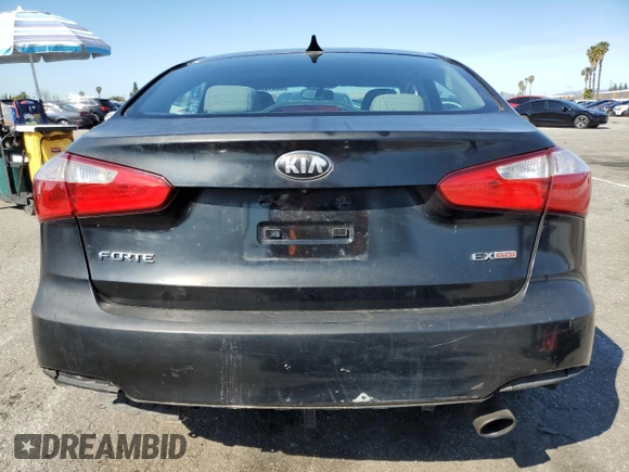 2014 Kia Forte EX with VIN KNAFX4A86E5055819, listed as a Copart auction lot 50012755 with 151,096 mi miles and Salvage Title. Bid and sale history available at carsss.com. Image 6.