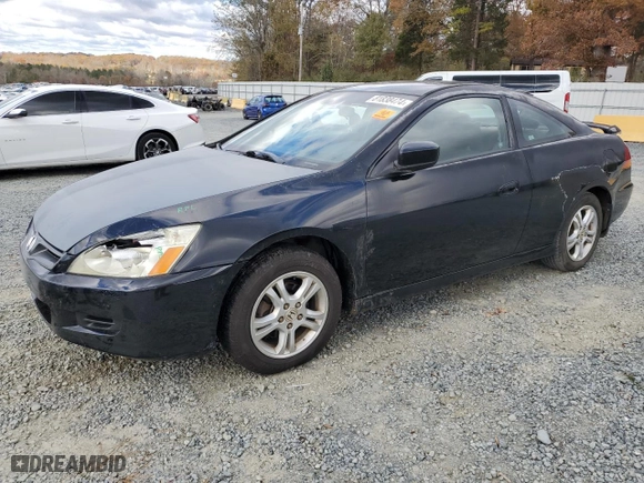 2007 Honda Accord Cpe LX with VIN 1HGCM72367A019921, listed as a Copart auction lot 81838474 with 359,932 mi miles and Salvage Title. Bid and sale history available at carsss.com. Image 1.