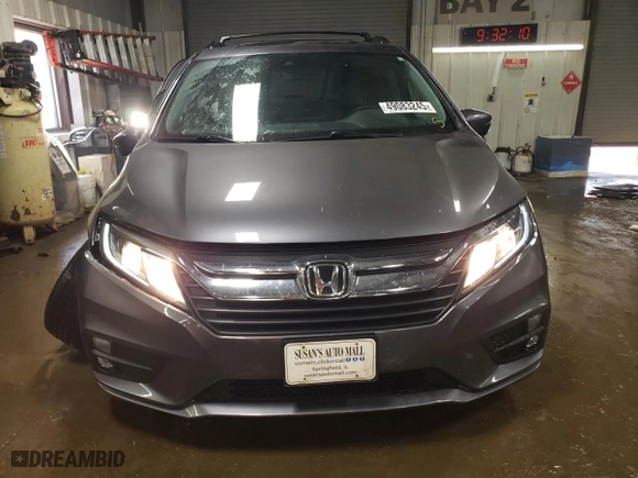 2019 Honda Odyssey EX-L with VIN 5FNRL6H71KB025318, listed as a Copart auction lot 49083245 with 91,790 mi miles and Salvage Title. Bid and sale history available at carsss.com. Image 5.