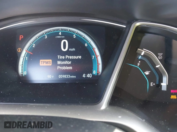 2016 Honda Civic Sedan EX-L with VIN 19XFC1F71GE041024, listed as a IAAI auction lot 41943073 with 59,833 mi miles. Bid and sale history available at carsss.com. Image 15.