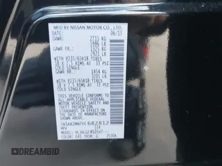 2015 Nissan Pathfinder SV with VIN 5N1AR2MN7FC682812, listed as a IAAI auction lot 42258264 with 74,495 mi miles and . Bid and sale history available at DreamBid. Image 9.