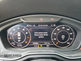 2018 Audi A4 Premium Plus with VIN WAUENAF43JA117376, listed as a Copart auction lot 61279452 with 52,909 mi miles. Bid and sale history available at carsss.com. Image 8.