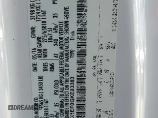 2016 Ford F-150 XLT with VIN 1FTFX1EF0GKE83383, listed as a Copart auction lot 63534715 with Not provided miles and Salvage title. Bid and sale history available at DreamBid. Image 13.