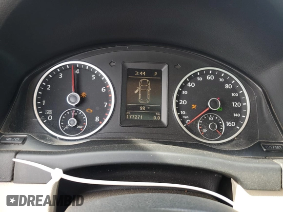 2013 Volkswagen Tiguan S with VIN WVGAV3AX5DW559383, listed as a Copart auction lot 66356005 with 117,271 mi miles and Clean title. Bid and sale history available at DreamBid. Image 9.