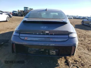 2024 Hyundai IONIQ 6 SEL with VIN KMHM34AC1RA056072, listed as a Copart auction lot 82105794 with 3,848 mi miles and Salvage Title. Bid and sale history available at carsss.com. Image 6.