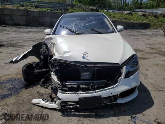 2019 Mercedes-Benz S 450 with VIN WDDUG6EB6KA461541, listed as a Copart auction lot 55125255 with 64,082 mi miles and Salvage title. Bid and sale history available at DreamBid. Image 5.