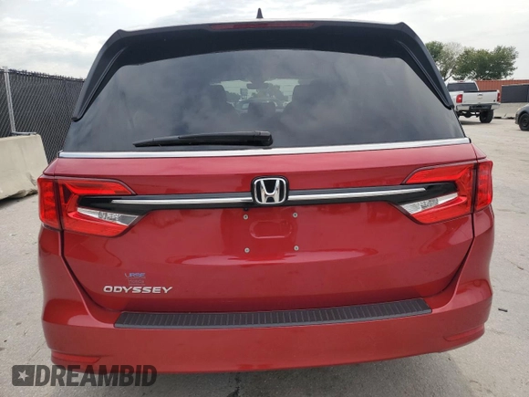 2023 Honda Odyssey EX-L с VIN 5FNRL6H67PB007744, выставлен на аукционе Copart как лот 59012905 с пробегом 25 320 миль миль и Списание • Salvage title. История ставок и продаж доступна на DreamBid. Изображение 6.