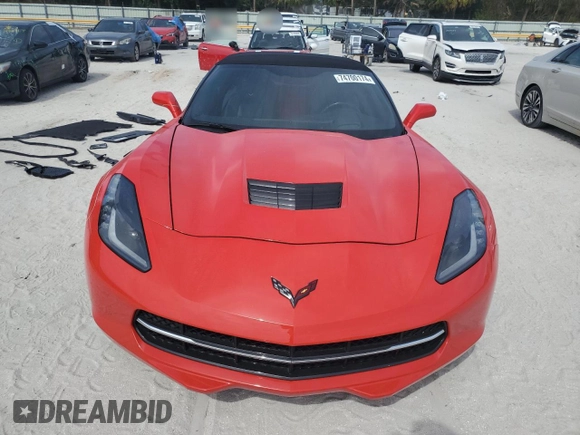 2015 Chevrolet Corvette Z51 2LT with VIN 1G1YK3D75F5106731, listed as a Copart auction lot 74700174 with 44,755 mi miles and Salvage Title. Bid and sale history available at carsss.com. Image 5.