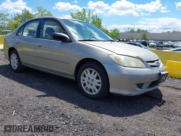 2004 Honda Civic LX with VIN 2HGES16544H551186, listed as a IAAI auction lot 42202191 with 161,254 mi miles and . Bid and sale history available at DreamBid. Image 1.