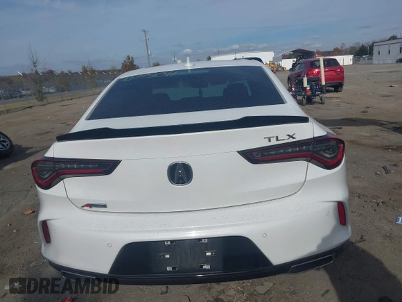 2021 Acura TLX w/A-Spec Package with VIN 19UUB5F58MA002009, listed as a IAAI auction lot 40770311 with 49,791 mi miles. Bid and sale history available at carsss.com. Image 15.