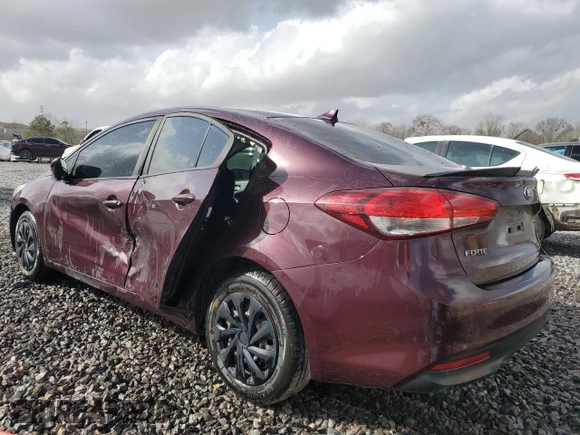 2017 Kia Forte LX with VIN 3KPFK4A70HE081673, listed as a Copart auction lot 88950605 with 0 mi miles and Salvage Title. Bid and sale history available at carsss.com. Image 2.