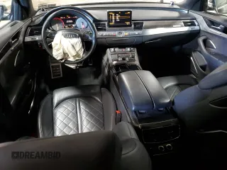 2014 Audi S8 with VIN WAUD2AFD3EN004210, listed as a Copart auction lot 50205735 with 31,952 mi miles and Salvage Title. Bid and sale history available at carsss.com. Image 8.