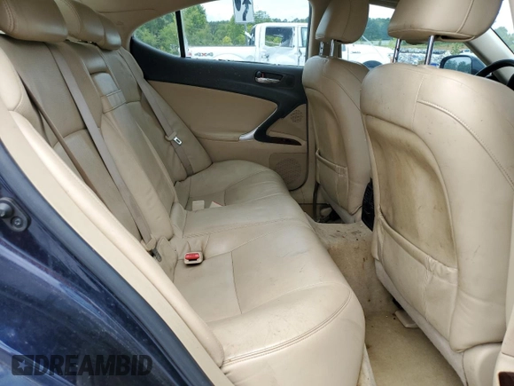 2008 Lexus IS 250 with VIN JTHBK262X85052613, listed as a Copart auction lot 60151025 with 355,990 mi miles and Salvage title. Bid and sale history available at DreamBid. Image 10.