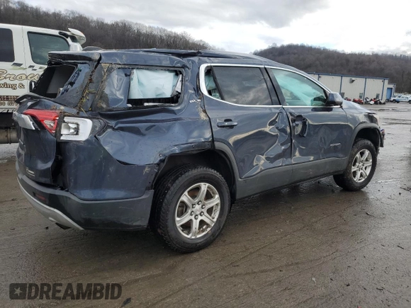 2019 GMC Acadia SLE with VIN 1GKKNKLAXKZ266493, listed as a Copart auction lot 87085224 with 70,655 mi miles and Salvage Title. Bid and sale history available at carsss.com. Image 3.