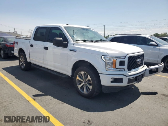 2019 Ford F-150 XL with VIN 1FTEW1E40KKD45039, listed as a Copart auction lot 62417335 with 105,479 mi miles and Clean title. Bid and sale history available at DreamBid. Image 4.